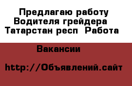 Предлагаю работу Водителя грейдера - Татарстан респ. Работа » Вакансии   